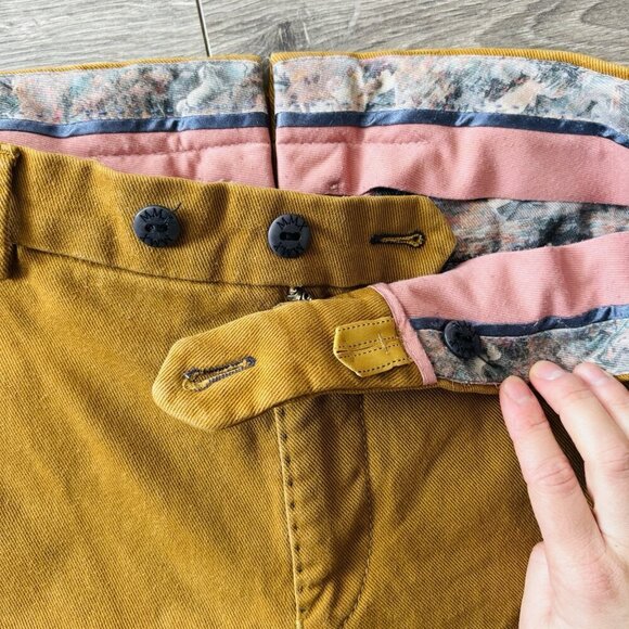 MMX Germany Chino Pants Mens 33/34 Stretch LYNX Brown Tan Comfort Quality - Picture 11 of 16